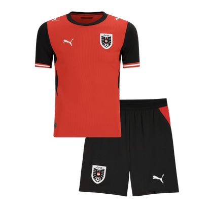 Ensemble Maillot Domicile de Football Autriche Coupe du Monde 2026 pour Enfant