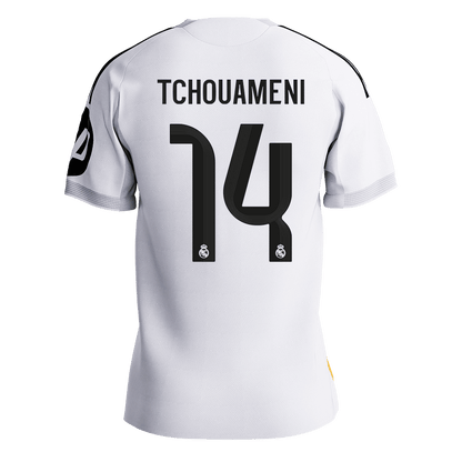 Maillot de foot domicile Real Madrid 2025/26 TCHOUAMENI #14 pour homme - Version joueur - Coupe ajustée [PREMIUM]