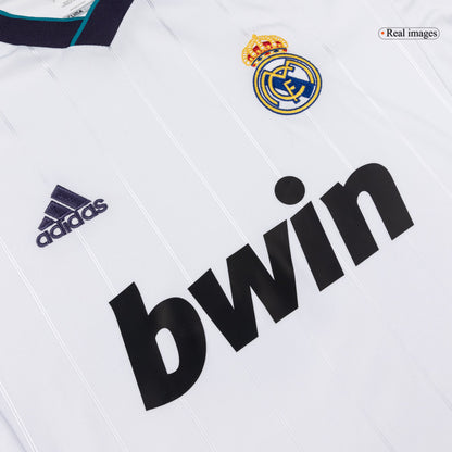Maillot de football rétro domicile manches longues Real Madrid 2012/13 pour homme
