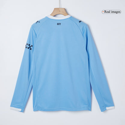 Maillot de football domicile à manches longues Manchester City 2025/26 pour homme