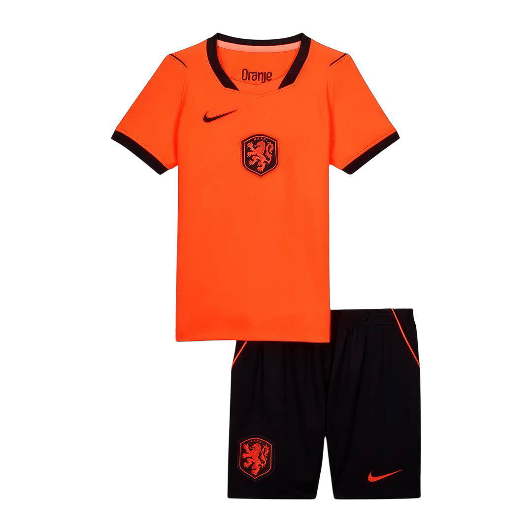 Ensemble maillot et short domicile enfant Pays-Bas Coupe du Monde 2026