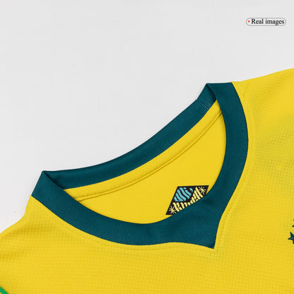 Ensemble maillot de foot domicile Brésil Coupe du Monde 2026 pour enfant