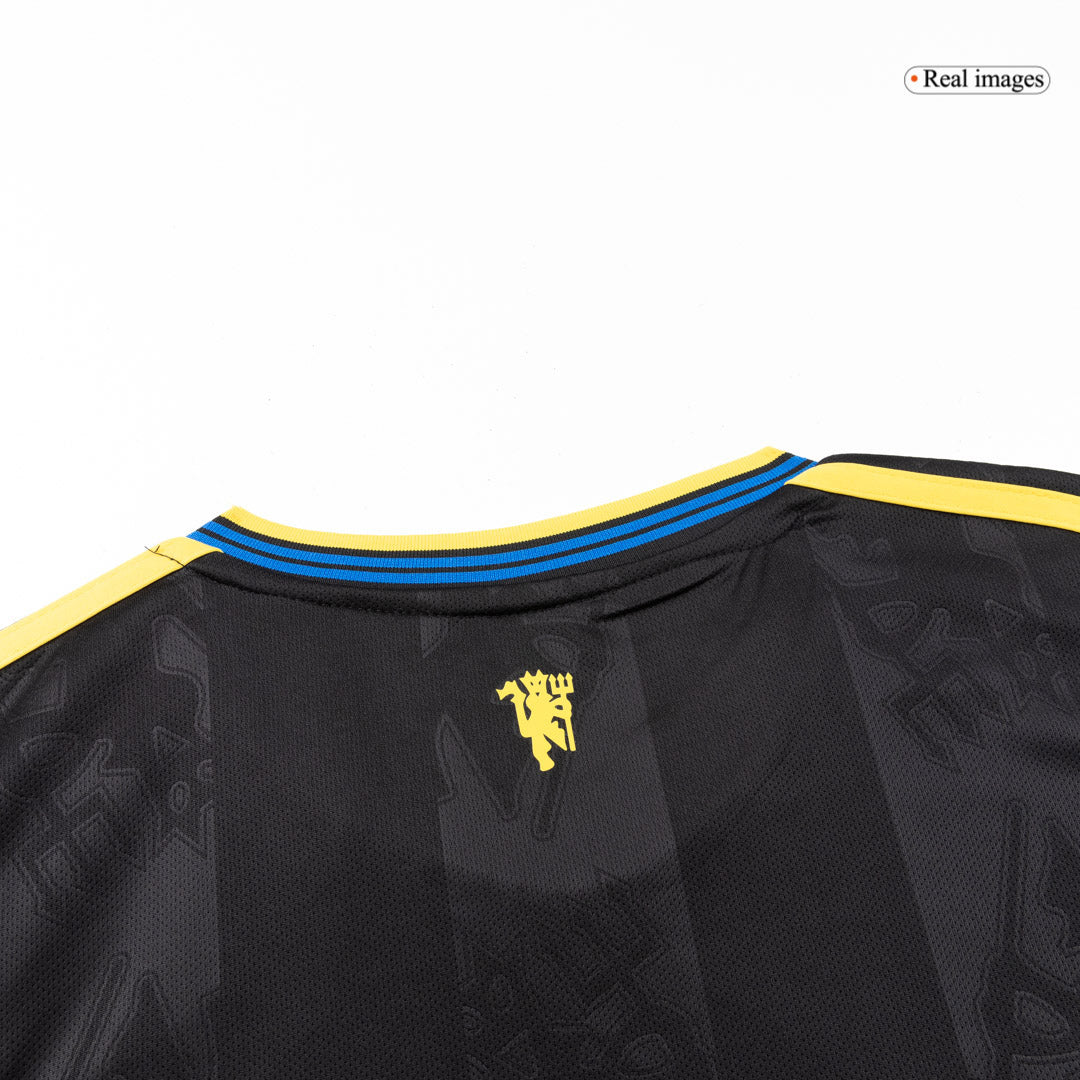 Maillot de foot extérieur à manches longues homme Manchester United 2025/26 troisième