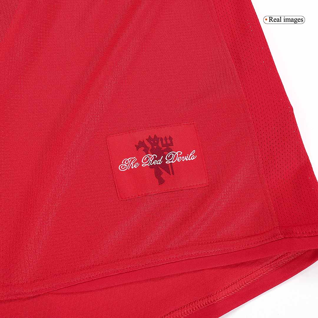 Maillot de football domicile SCHOLES #18 Manchester United finale UCL 2007/08 pour homme - Rétro
