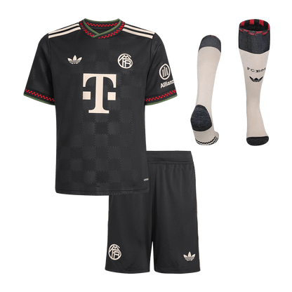 Ensemble complet de maillot de football troisième extérieur du Bayern Munich 2025/26 pour enfant