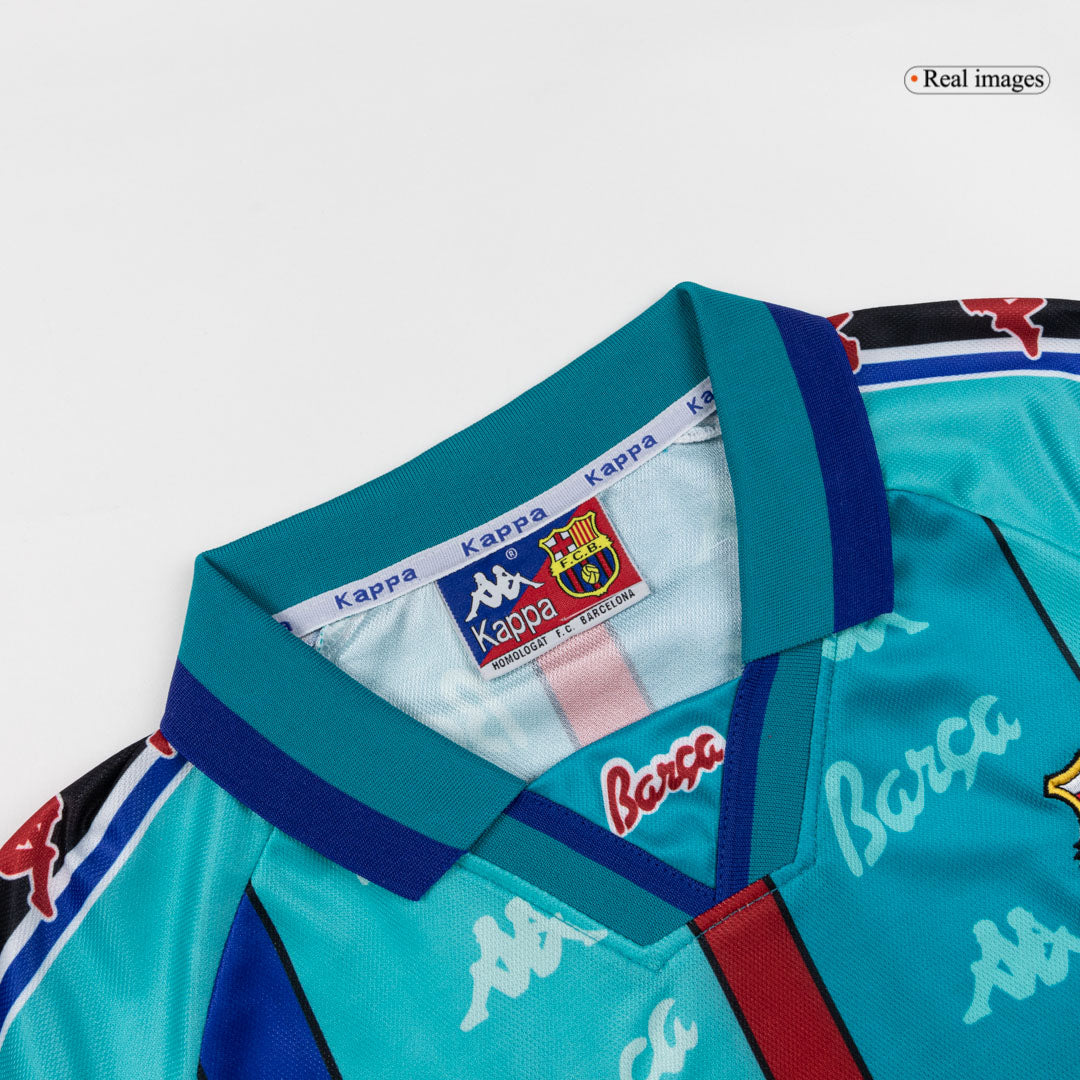 Maillot de Foot Rétro Extérieur Barcelone 1996/97 pour Homme
