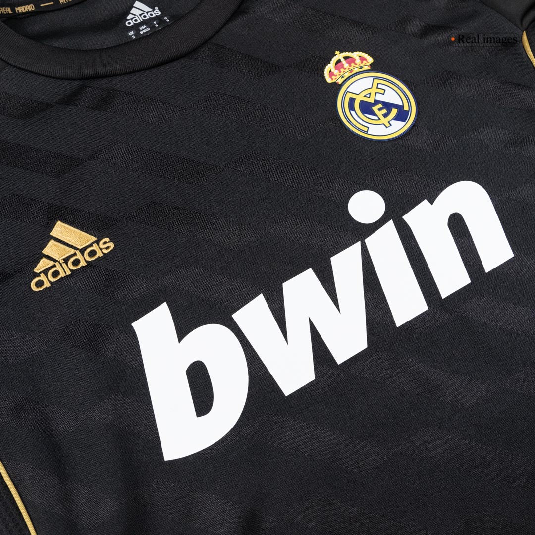 Maillot de foot rétro homme Real Madrid 2011/12 extérieur manches longues
