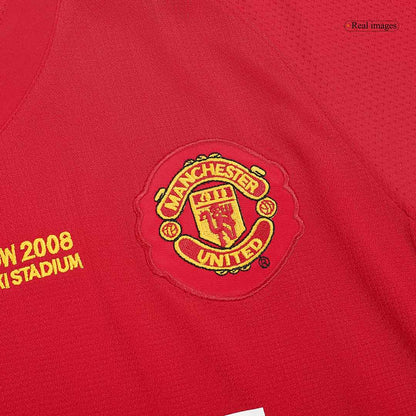 Maillot de football domicile rétro Manchester United 2007/08 pour homme