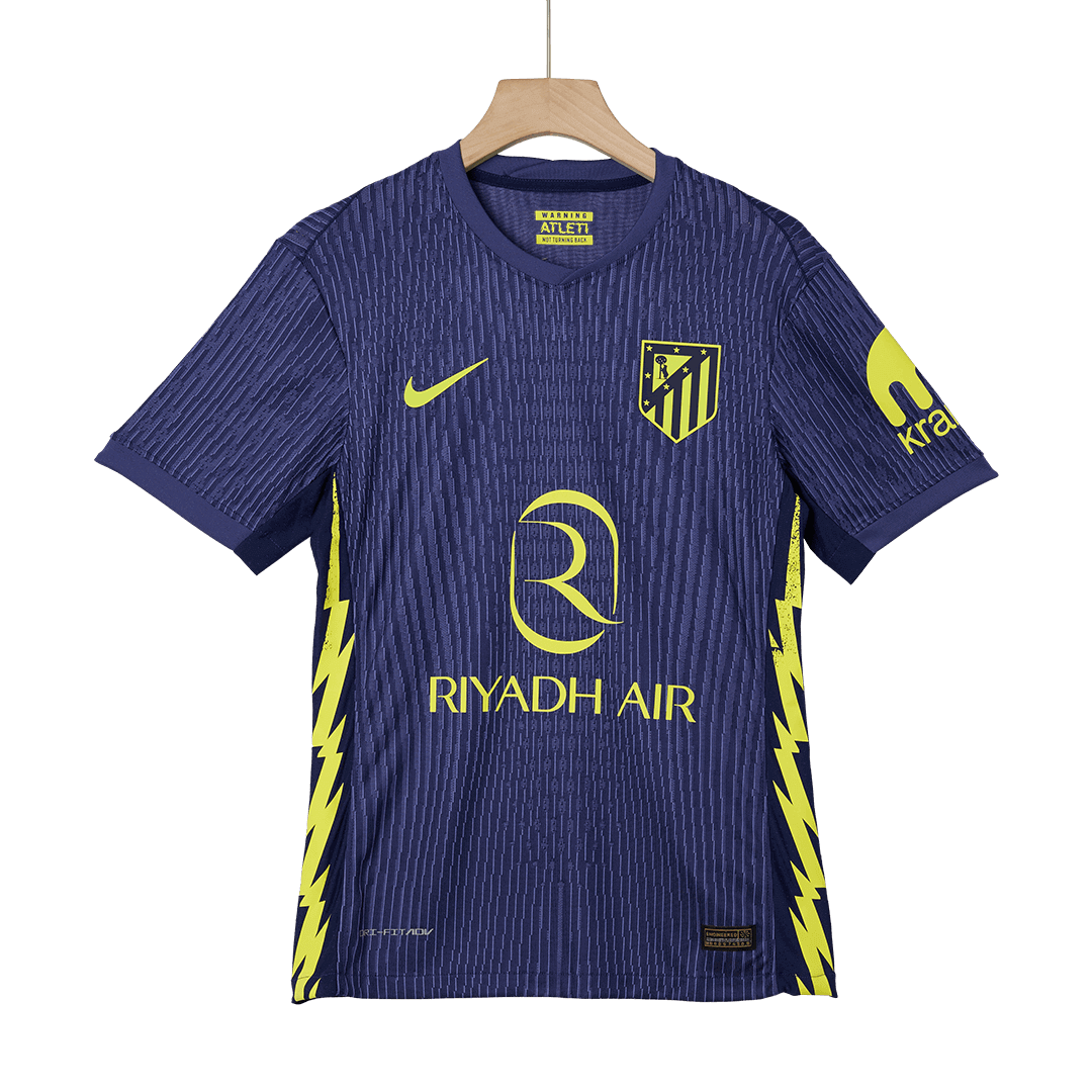 Maillot de football extérieur pour homme Atlético de Madrid saison 2025/26 version joueur - Coupe ajustée