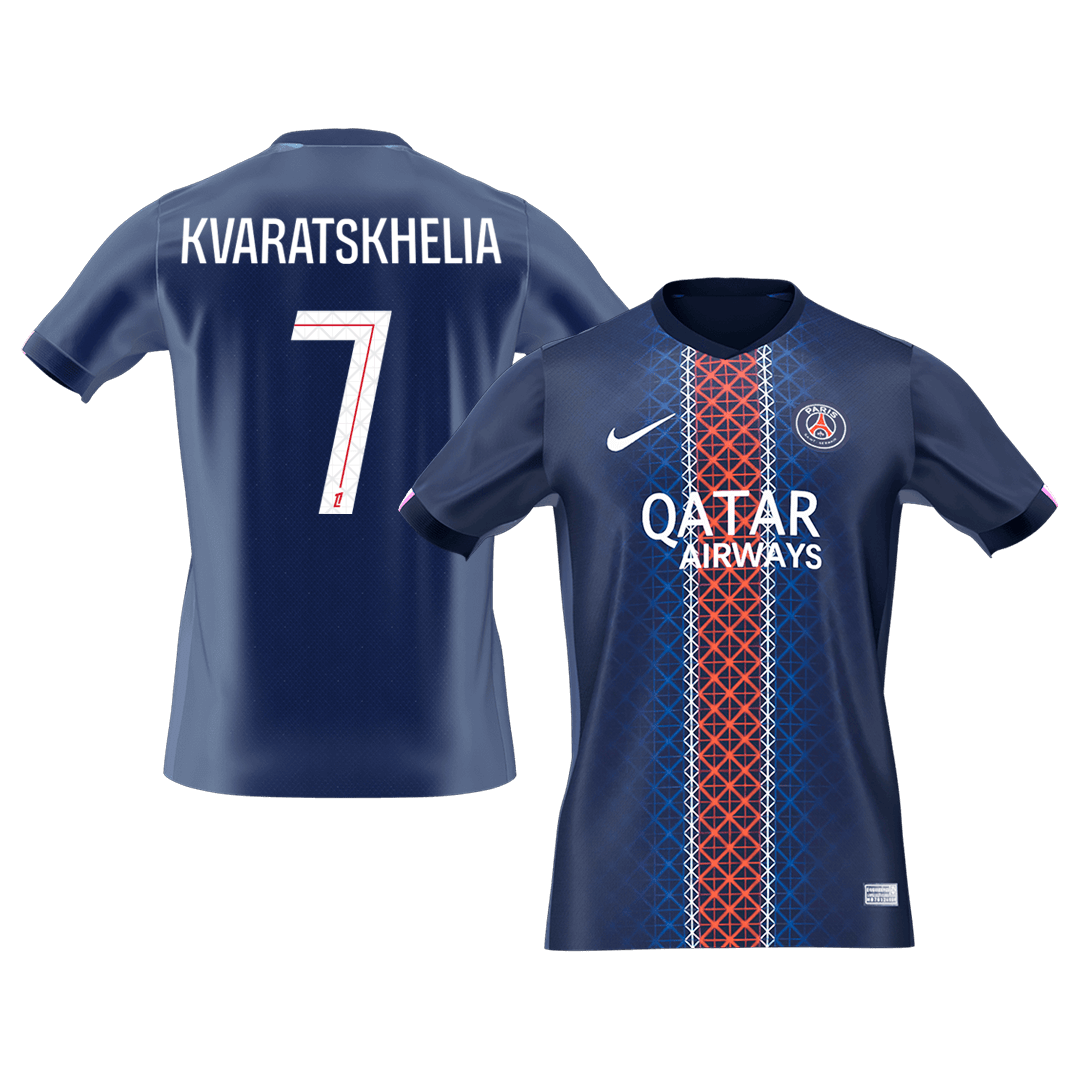 Maillot de football domicile PSG 2025/26 KVARATSKHELIA #7 pour homme [PREMIUM]