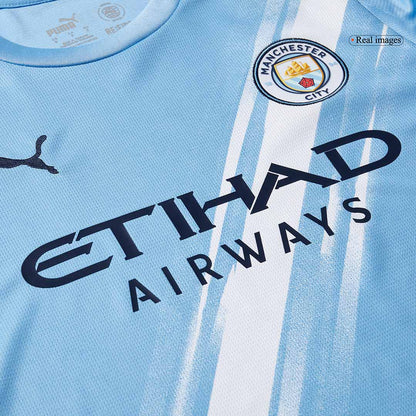 Maillot de football domicile à manches longues Manchester City 2025/26 pour homme