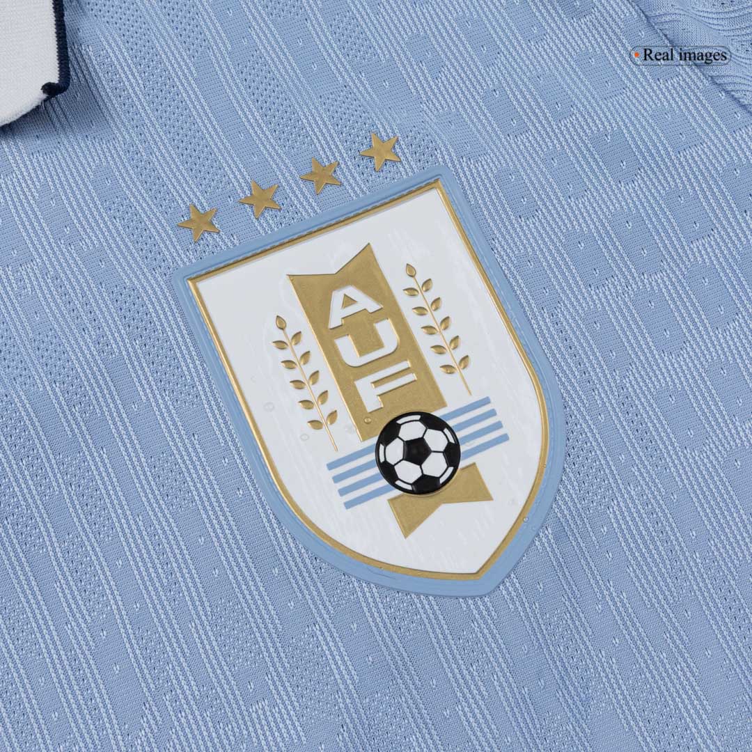 Maillot de Foot Domicile Uruguay Coupe du Monde 2026 Homme - Version Joueur - Coupe Ajustée