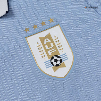 Maillot de Foot Domicile Uruguay Coupe du Monde 2026 Homme - Version Joueur - Coupe Ajustée