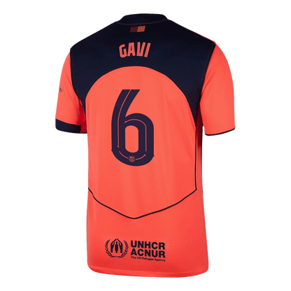 Maillot de football GAVI #6 Barcelone UCL 2025/26 Troisième Extérieur Homme
