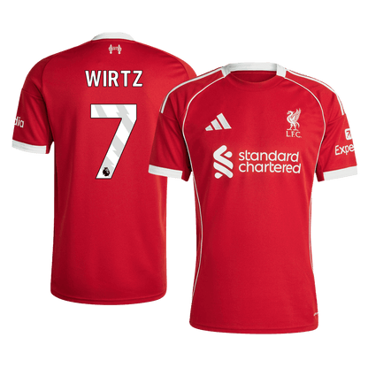 Maillot de football domicile homme Liverpool 2025/26 WIRTZ #7