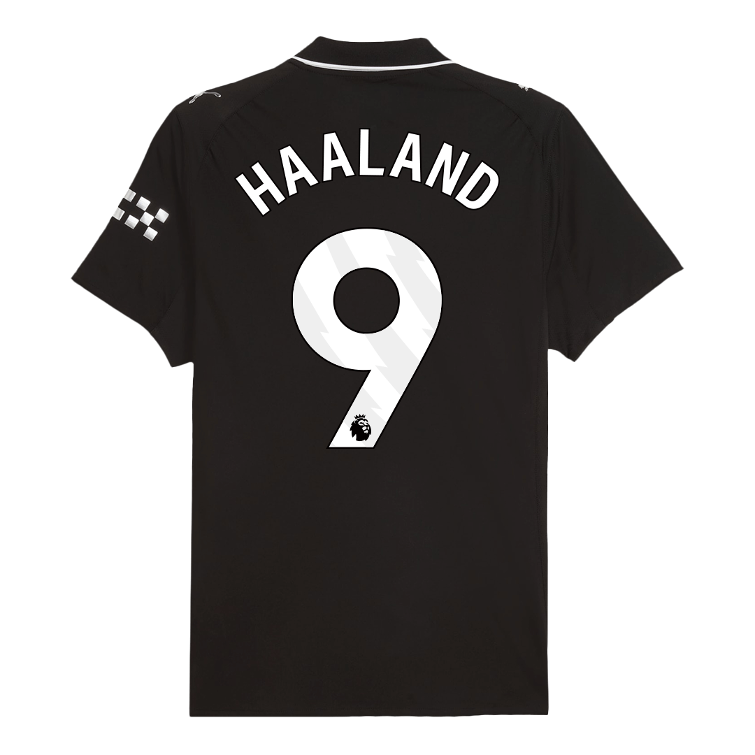 Maillot de foot extérieur HAALAND #9 Homme Manchester City 2025/26 - Version joueur - Coupe ajustée