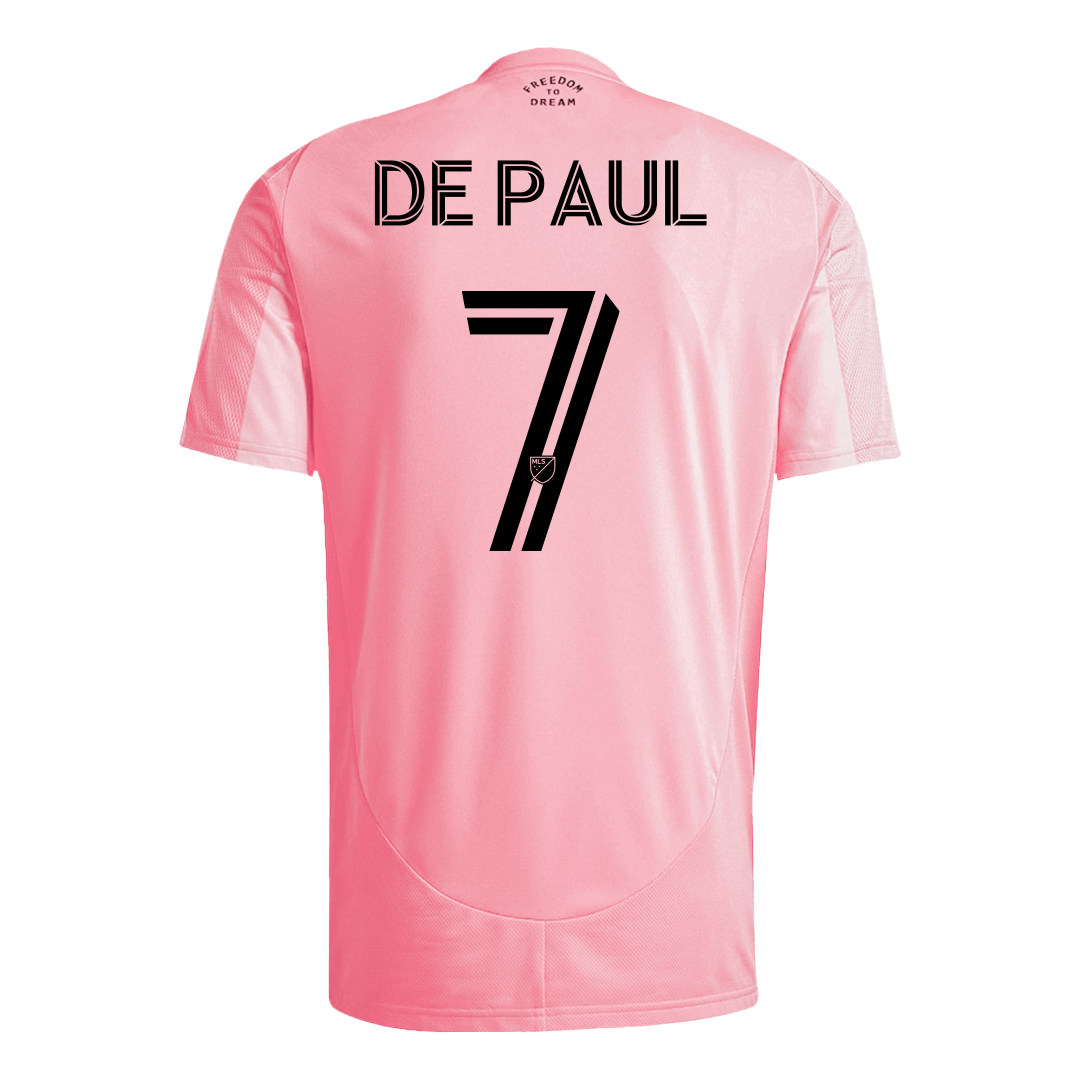 Maillot de football domicile Inter Miami CF 2025 DE PAUL #7 pour homme