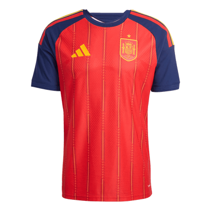 Maillot de football domicile Espagne Coupe du Monde 2026 pour homme - Version joueur - Coupe ajustée