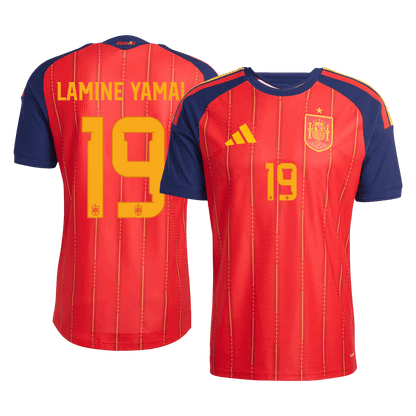 Maillot de football domicile Espagne Coupe du Monde 2026 Homme LAMINE YAMAL #19 Version Joueur - Coupe Ajustée