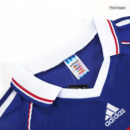 Maillot de football rétro domicile homme France Coupe du Monde 1998 HENRY #12