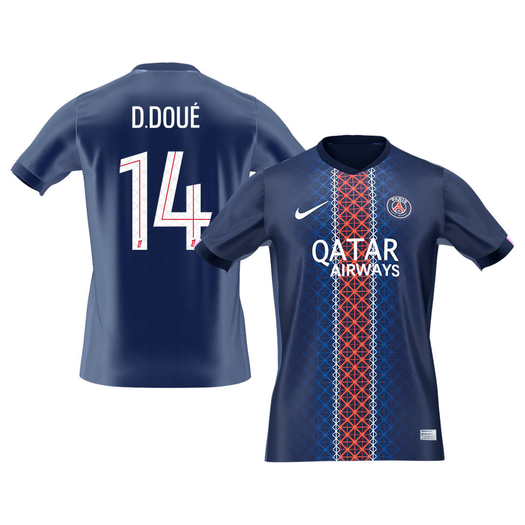 Maillot de Foot Domicile Homme PSG 2025/26 D.DOUÉ #14 [PREMIUM]