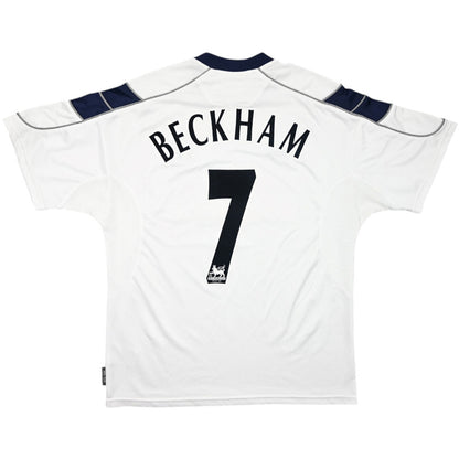 Maillot de foot extérieur rétro BECKHAM #7 Homme Manchester United 2000/01