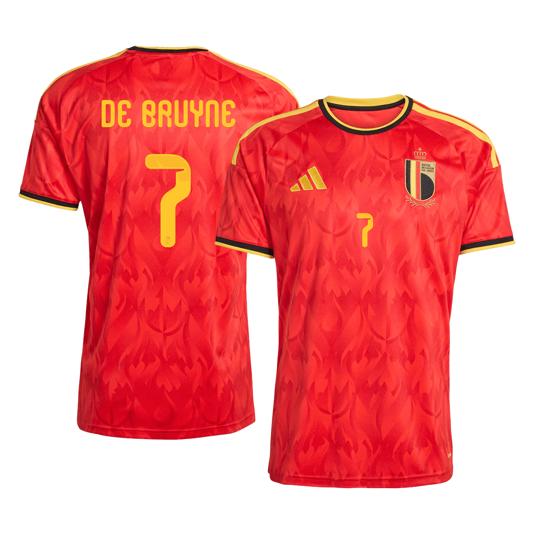 Maillot de Foot Domicile Homme Belgique Coupe du Monde 2026 DE BRUYNE #7