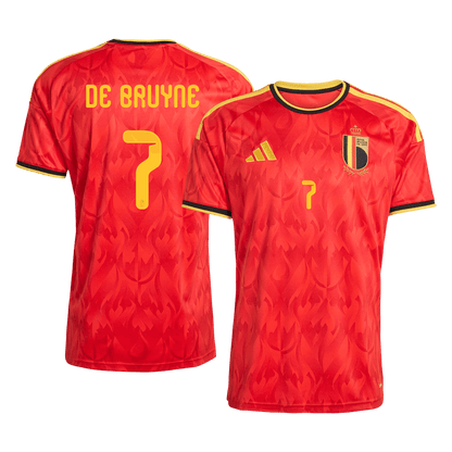 Maillot de Foot Domicile Homme Belgique Coupe du Monde 2026 DE BRUYNE #7