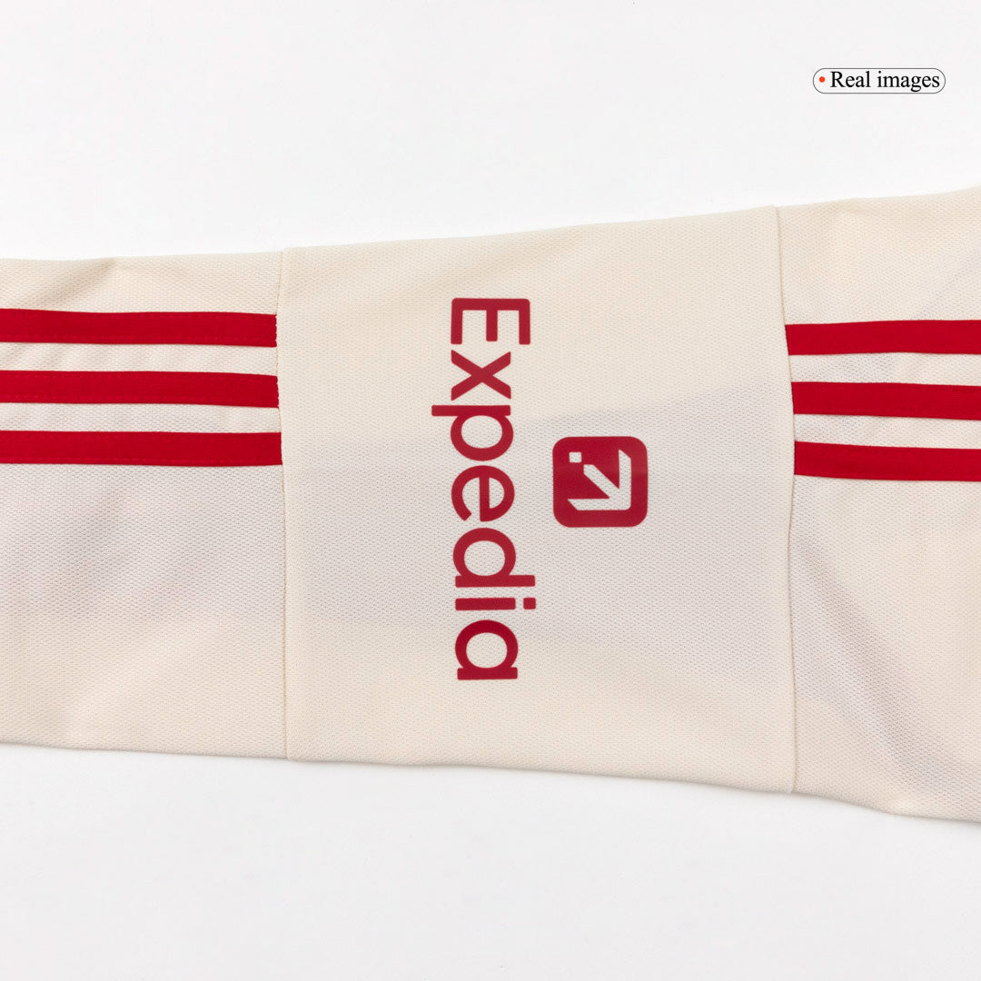 Maillot de football manches longues extérieur Liverpool 2025/26 pour homme