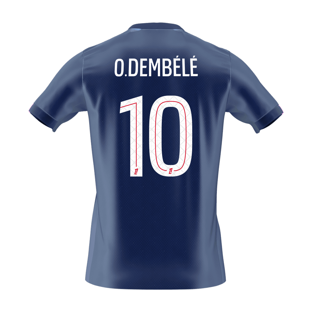 Maillot de Foot Domicile O.DEMBÉLÉ #10 Homme PSG 2025/26 [PREMIUM]