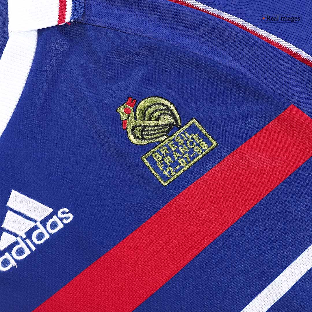 Maillot de foot domicile rétro homme France Coupe du Monde 1998