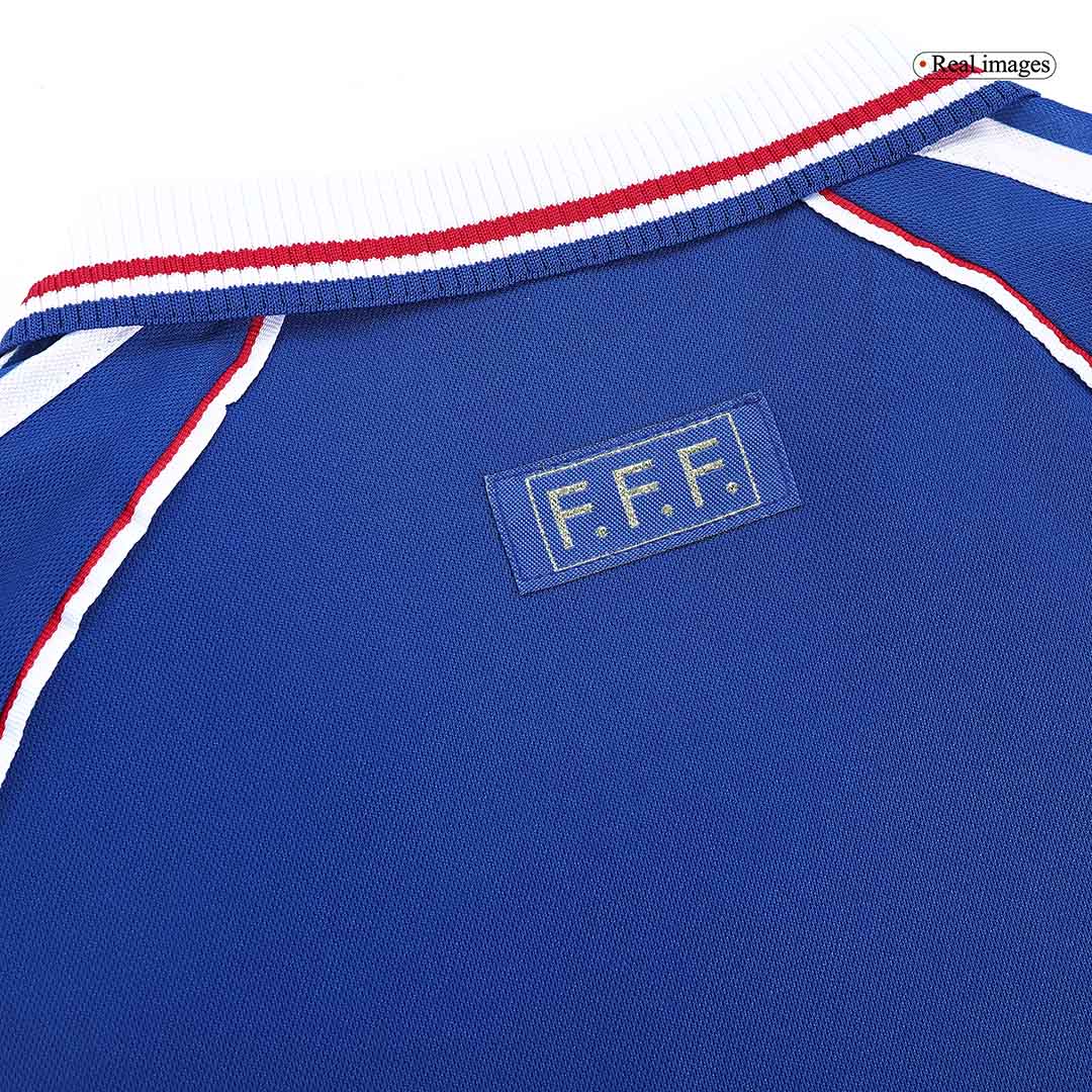 Maillot de foot domicile rétro pour homme France 1998