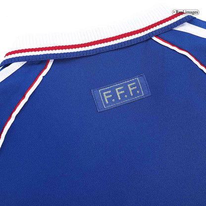 Maillot de foot domicile rétro pour homme France 1998