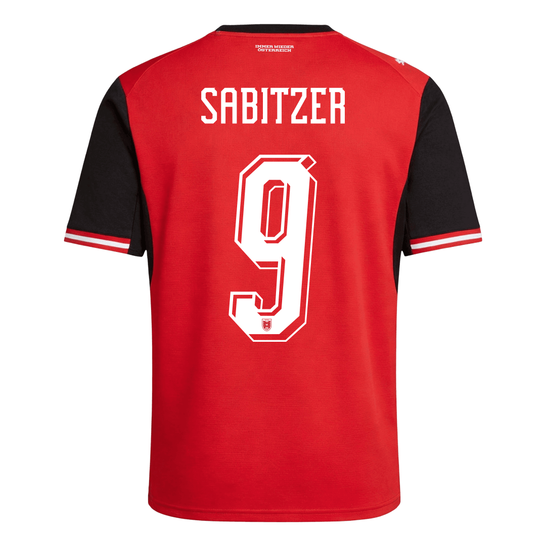 Maillot de Foot Domicile Homme Autriche Coupe du Monde 2026 SABITZER #9