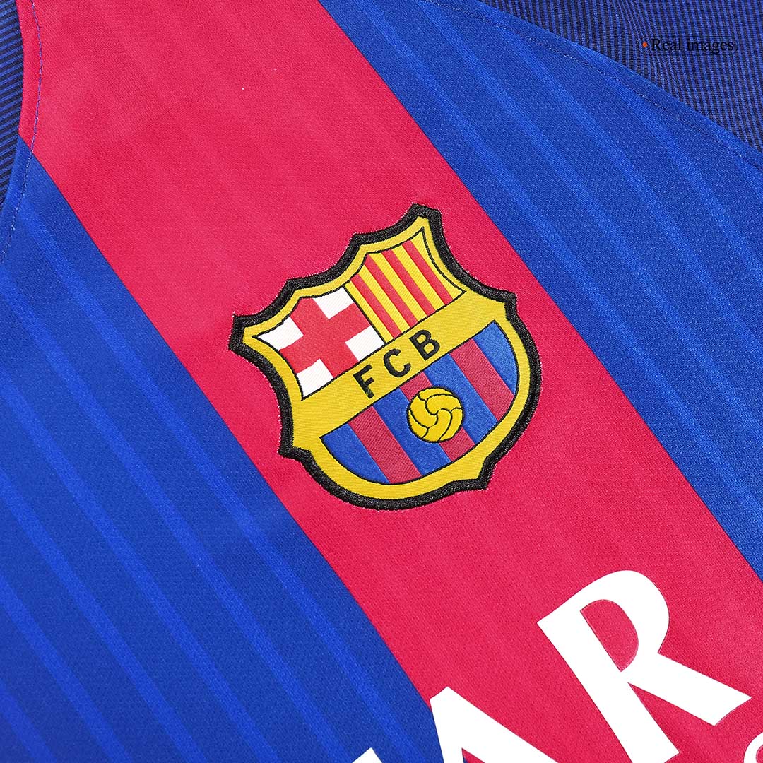 Maillot de foot domicile rétro Barcelone 2016/17 pour homme
