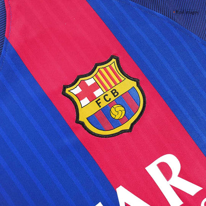 Maillot de foot domicile rétro Barcelone 2016/17 pour homme