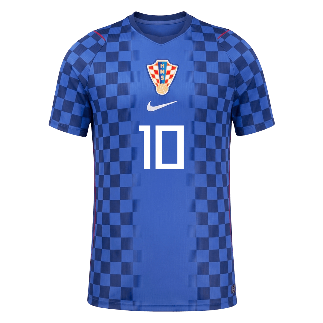 MODRIĆ #10 Men's Croatia World Cup 2026 Player Version Away Soccer Jersey - Slim Fit