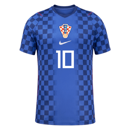 MODRIĆ #10 Men's Croatia World Cup 2026 Player Version Away Soccer Jersey - Slim Fit