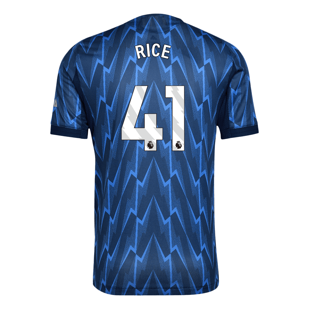 RICE #41 Maillot de foot extérieur Arsenal 2025/26 pour homme - Version joueur - Coupe ajustée