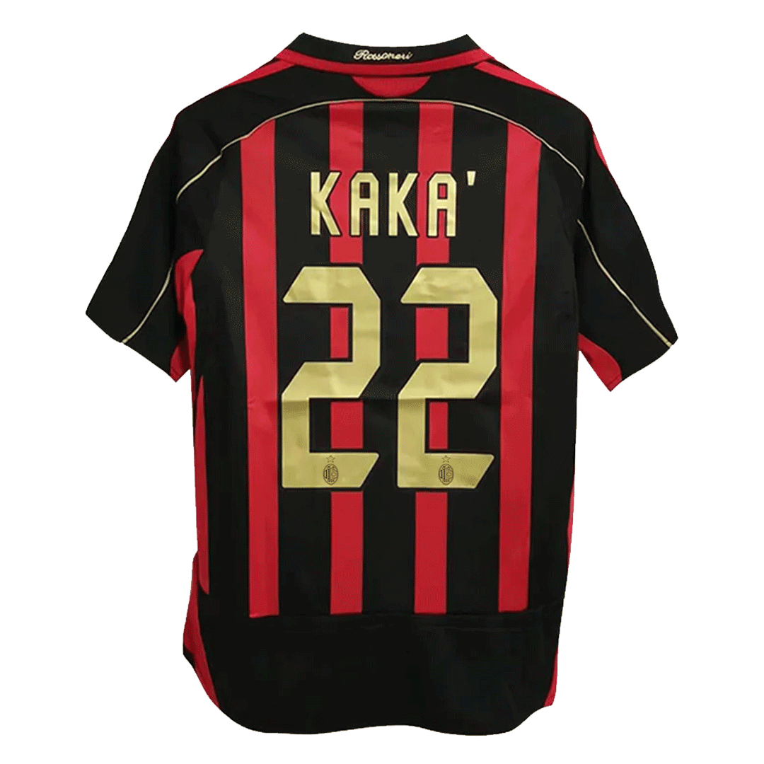 Maillot de foot domicile rétro KAKA' #22 AC Milan 2006/07 pour homme