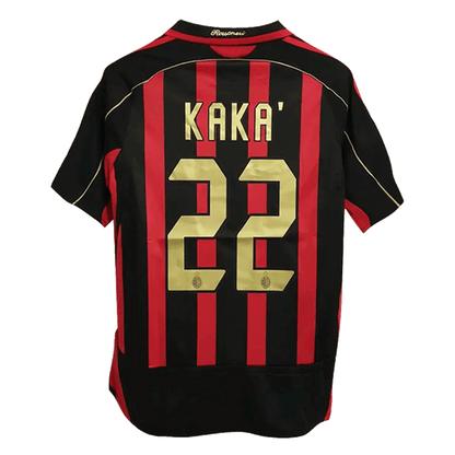 Maillot de foot domicile rétro KAKA' #22 AC Milan 2006/07 pour homme