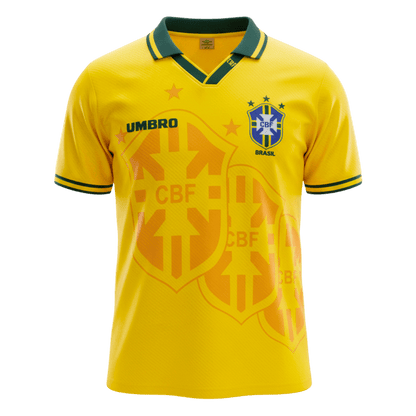 Maillot de foot domicile rétro pour homme Brésil 1994