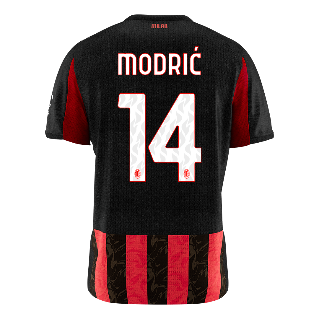 Maillot de football domicile AC Milan 2025/26 pour homme MODRIĆ #14 [PREMIUM]