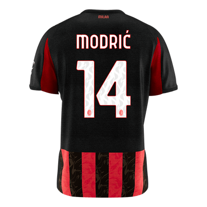 Maillot de football domicile AC Milan 2025/26 pour homme MODRIĆ #14 [PREMIUM]