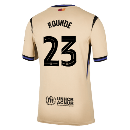 Maillot de Foot Extérieur KOUNDE #23 Homme Barcelone LDC 2025/26