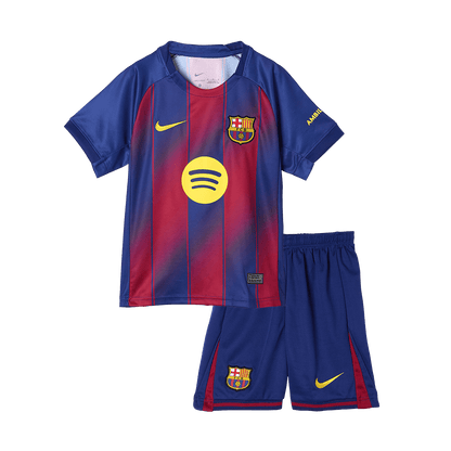 Kit de football Domicile Barcelone 2025/26 pour enfant [PREMIUM]