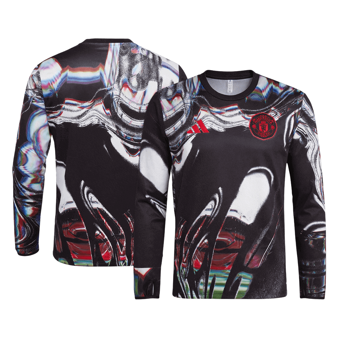 Maillot de football à manches longues Manchester United 2025/26 pour homme
