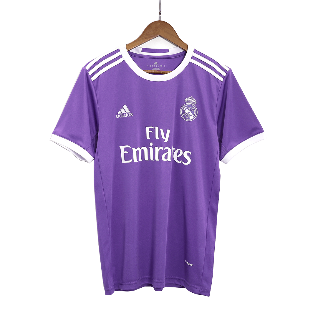 Maillot de football rétro BENZEMA #9 Real Madrid 2016/17 extérieur pour homme