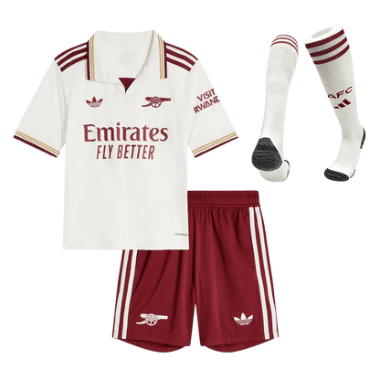 Ensemble complet maillot de foot enfant Arsenal troisième extérieur 2025/26