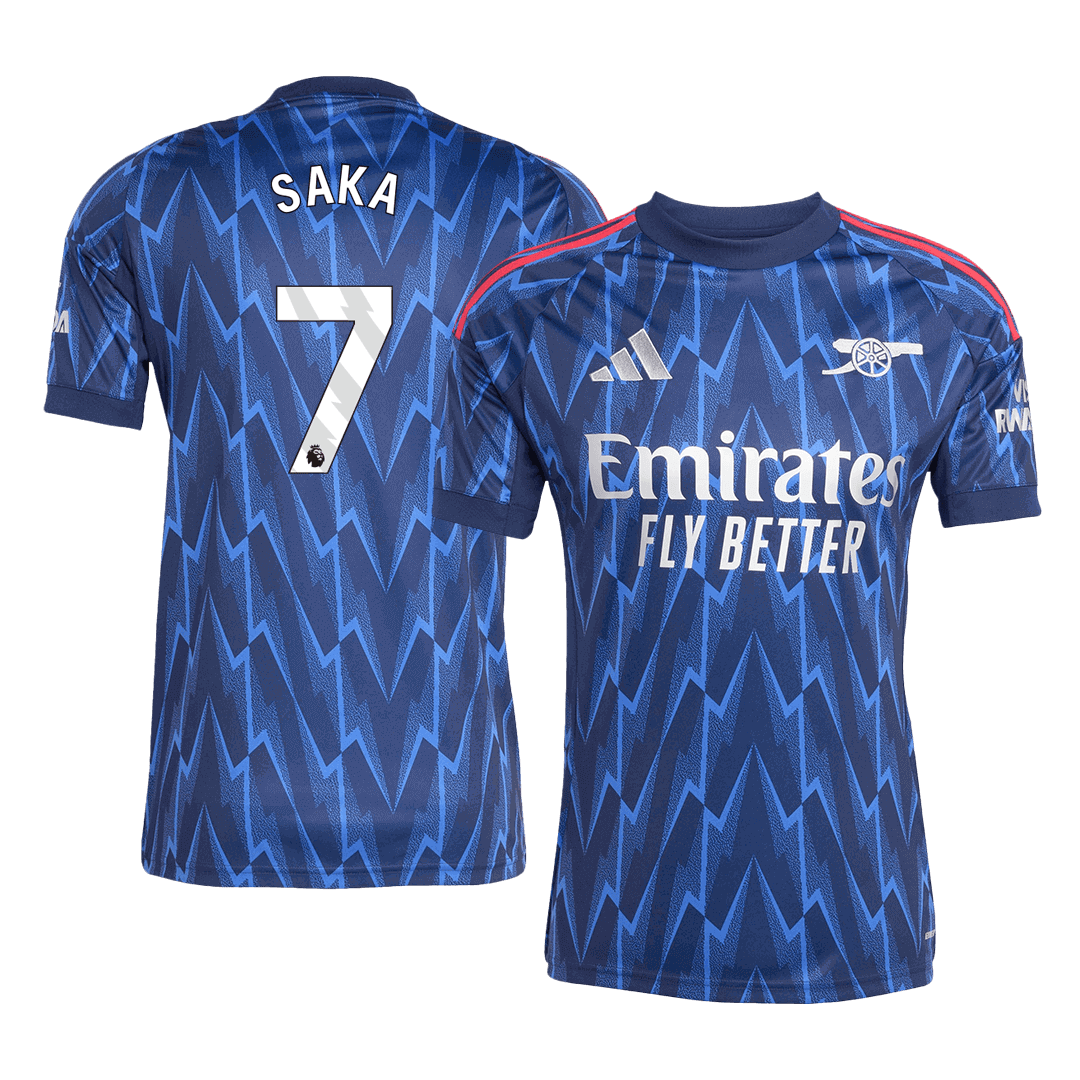 Maillot de Foot Extérieur SAKA #7 Homme Arsenal 2025/26
